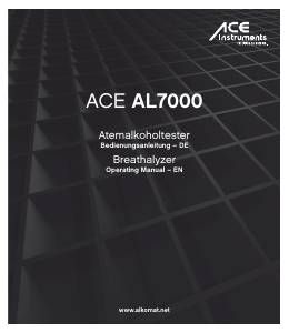 Bedienungsanleitung ACE AL7000 Alkoholtester