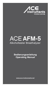 Handleiding ACE AFM-5 Alcoholtester