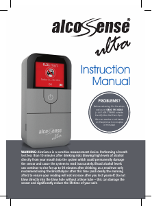 Manual AlcoSense Ultra Breathalyzer