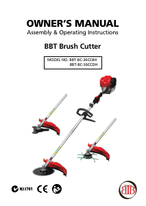 Manual BBT BBT-BC-36CCBH Brush Cutter