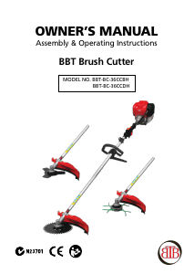 Manual BBT BBT-BC-36CCDH Brush Cutter