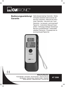 Handleiding Clatronic AT 3260 Alcoholtester