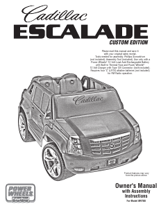 Manual Fisher-Price M9780 Cadillac Escalade Kids Car