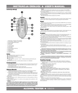 Manual Manta MM318 Breathalyzer