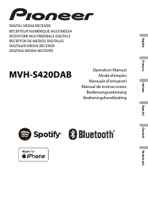 Manual de uso Pioneer MVH-S420DAB Radio para coche
