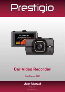 Handleiding Prestigio RoadRunner 330i Actiecamera