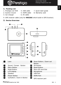 Handleiding Prestigio RoadRunner 520 Actiecamera