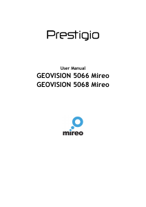 Manual Prestigio GeoVision 5068 Mireo Car Navigation