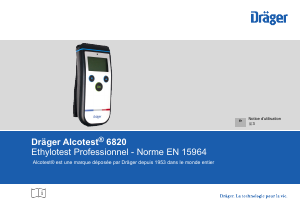 Mode d’emploi Dräger Alcotest 6820 Éthylotest