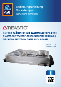 Manuale Ambiano BW300-1 Scaldavivande buffet