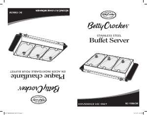Manual Betty Crocker BC-1586CM Buffet Warmer