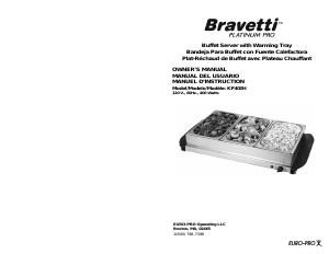 Handleiding Bravetti KP400H Buffetwarmer