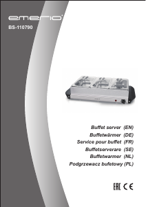 Instrukcja Emerio BS-110790 Podgrzewacz bufetowy