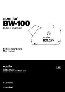 Handleiding Eurolite BW-100 Bellenblaasmachine