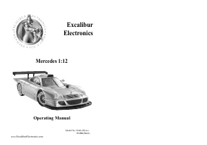 Manual Excalibur Electronics Mercedes Radio Controlled Car