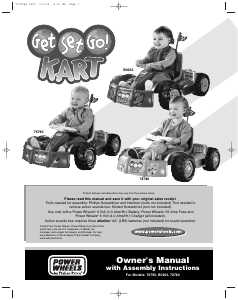 Manual Fisher-Price 76790 Get Set Go-Kart Kids Car