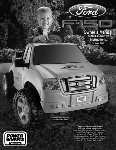 Handleiding Fisher-Price C3493 Ford F-150 Kinderauto