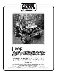 Manual Fisher-Price 74270 Jeep Aftershock Kids Car