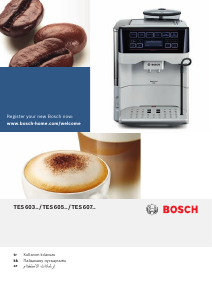 Kullanım kılavuzu Bosch TES60321RW Kahve makinesi
