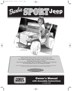 Handleiding Fisher-Price 74383 Barbie Sport Jeep Kinderauto