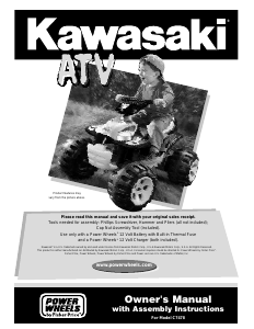 Manual Fisher-Price C7478 Kawasaki ATV Kids Car