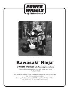 Manual Fisher-Price 74110 Kawasaki Ninja Kids Car