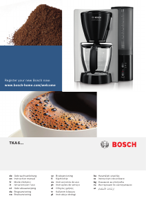 Наръчник Bosch TKA 6034 Кафе машина