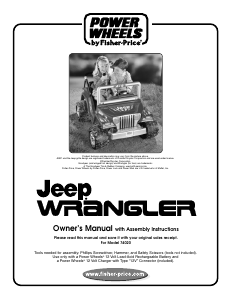 Manual Fisher-Price 74020 Jeep Wrangler Kids Car