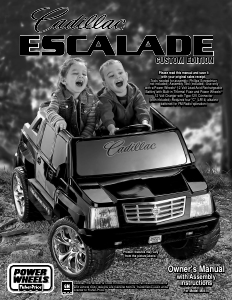 Manual Fisher-Price H0410 Cadillac Escalade Kids Car