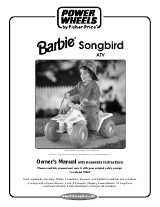Manual Fisher-Price 76922 Barbie Songbird ATV Kids Car