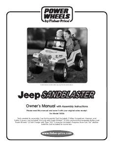 Manual Fisher-Price 74526 Jeep Sandblaster Kids Car