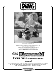 Manual Fisher-Price 76921 Lil Kawasaki Kids Car