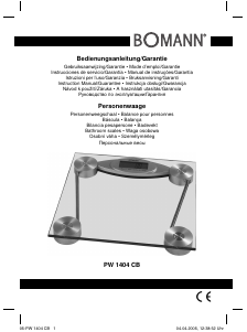 Manual Bomann PW 1404 CB Scale