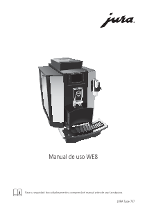 Manual de uso Jura WE8 Máquina de café