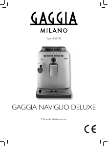 Manuale Gaggia HD8749 Naviglio Deluxe Macchina da caffè