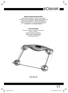 Manual Bomann PW 1407 CB Scale