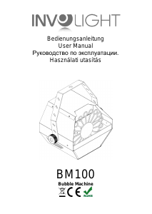 Руководство Involight BM100 Генератор мыльных пузырей