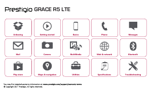 Handleiding Prestigio Grace R5 LTE Mobiele telefoon