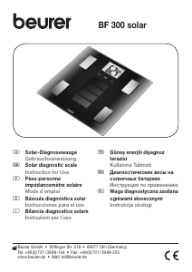 Manual de uso Beurer BF 300 Báscula