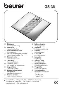 Manual de uso Beurer GS 36 Báscula