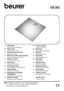 Manual Beurer GS 202 Balança