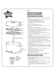 Manual Tommee Tippee 1069 Steriliser