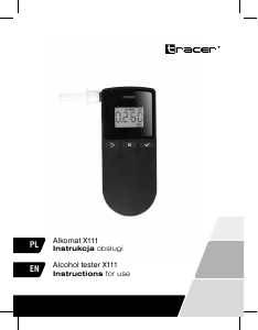 Handleiding Tracer X111 Alcoholtester