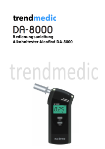 Bedienungsanleitung Trendmedic DA-8000 Alkoholtester