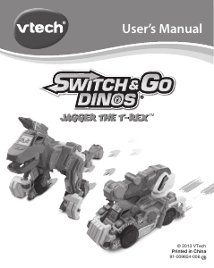 Manual VTech Switch & Go Dinos - Jagger the T-Rex