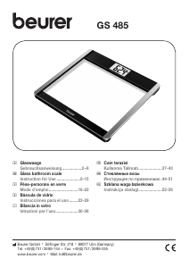 Manuale Beurer GS 485 Bilancia