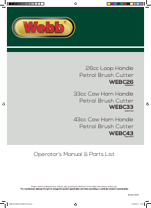 Manual Webb WEBC26 Brush Cutter