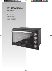 Manual de uso White and Brown MF 700 B Horno