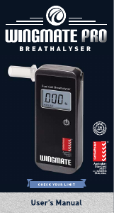 Handleiding Wingmate Pro Alcoholtester