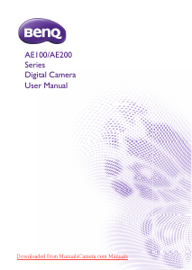 Manual BenQ AE200 Digital Camera